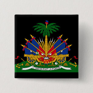 Haiti-Emblem Button