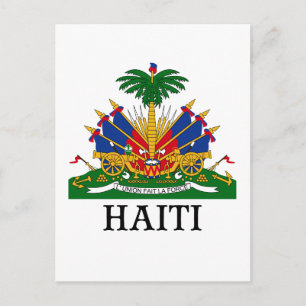 HAITI - Emblem/Wappen/Flagge/Symbol Postkarte