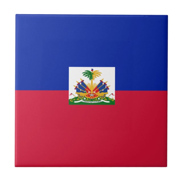 Haiti Flag  Fliese (Vorderseite)