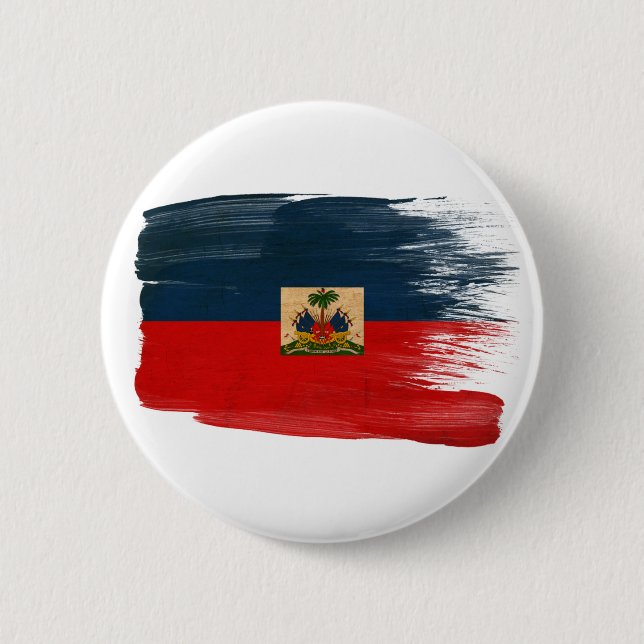 Haiti-Flagge Button (Vorderseite)