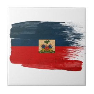Haiti-Flagge Fliese
