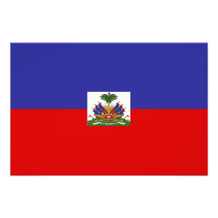 Haiti-Flagge Fotodruck