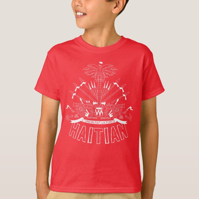 Haiti-Flagge T-Shirt (Vorderseite)