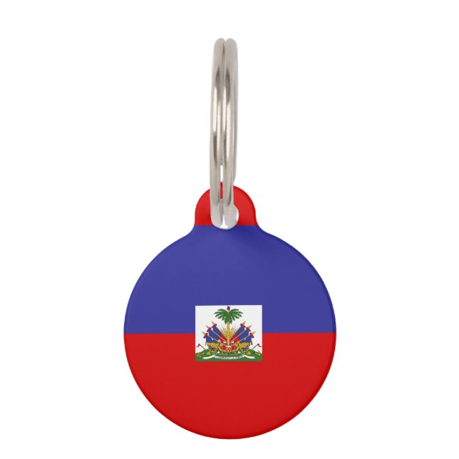 Haiti-Flagge Tiermarke (Rückseite)