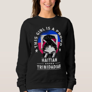 Haiti-Flagge Trinidad&Tobago Erwachsene Frauen Mäd Sweatshirt
