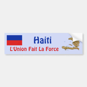 Haiti-Flagge und Karte Aufkleber Autoaufkleber