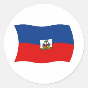 Haiti-Flaggen-Aufkleber Runder Aufkleber