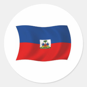 Haiti-Flaggenaufkleber Runder Aufkleber