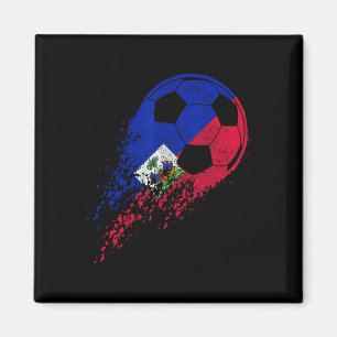 Haiti Fußball Haitianische Flagge Stolz Fußballspi Magnet