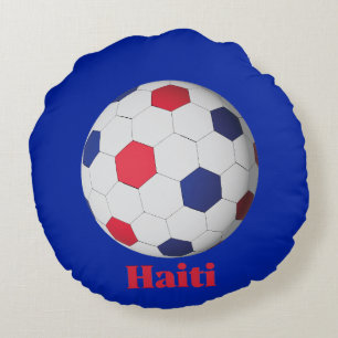 Haiti Fußball Rundes Kissen