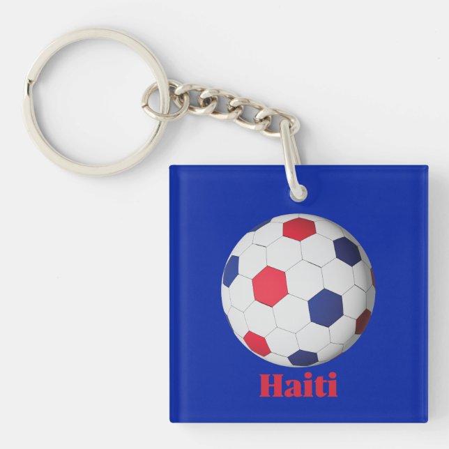 Haiti Fußball Schlüsselanhänger (Vorderseite)