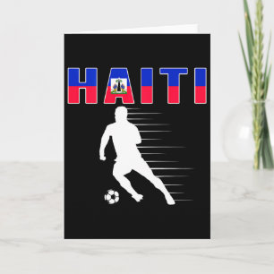 Haiti Fußballfans Jersey - Haitianische Flagge Fuß Karte