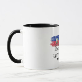 Haiti gegen Schottland Gruppenphase Wasserfarbe Fl Tasse