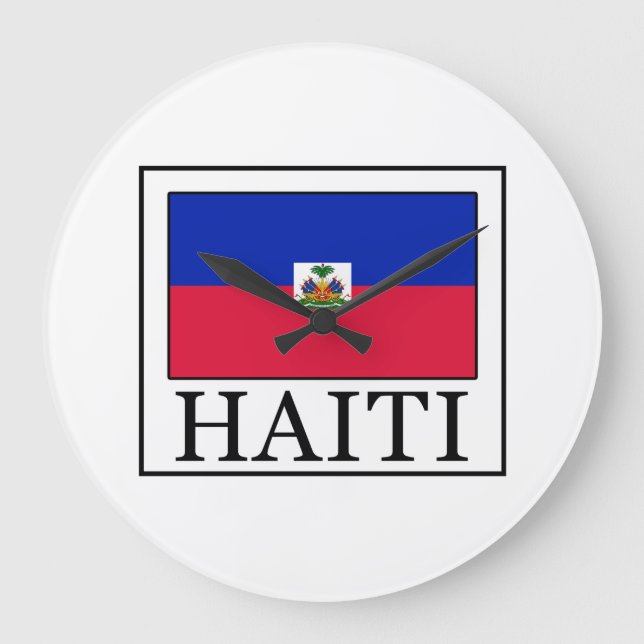Haiti Große Wanduhr (Vorderseite)