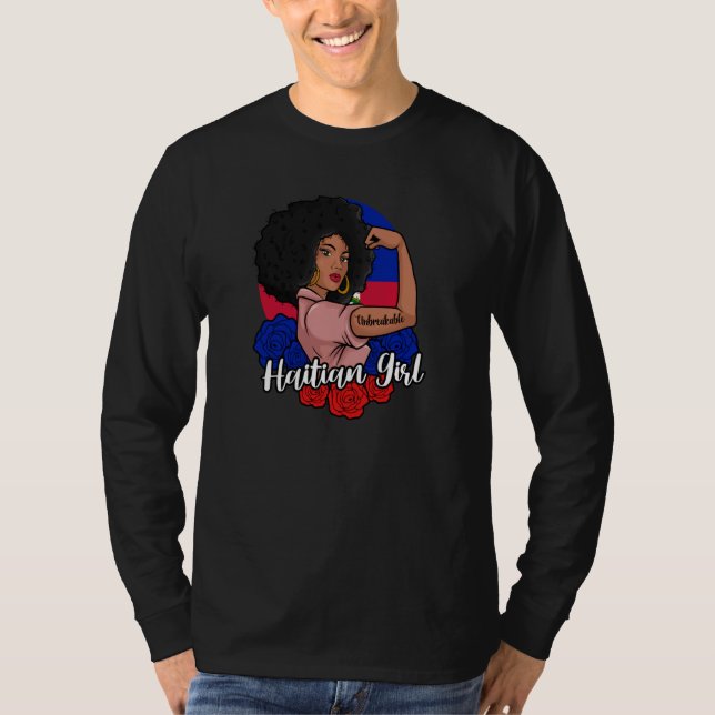 Haiti Haitian Flag Day Proud Ayiti Woman Unbreakab T-Shirt (Vorderseite)