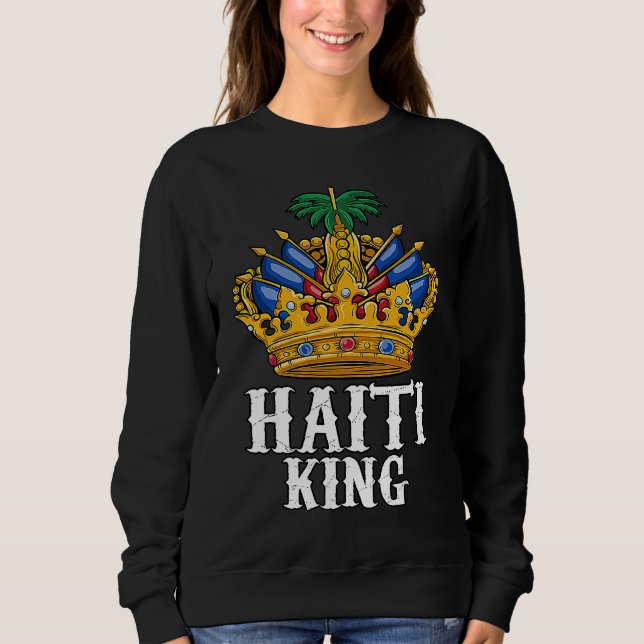 Haiti Haitian Flag Day Proud Prince Boy Ayiti Kid  Sweatshirt (Vorderseite)