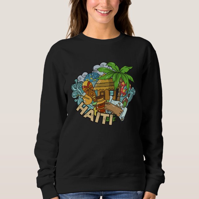 Haiti Haitian Flag Day Proud Strong Ayiti Pride  2 Sweatshirt (Vorderseite)