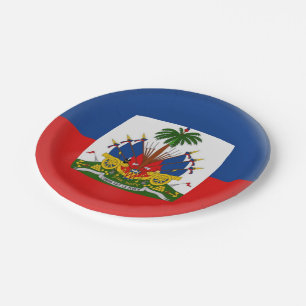 Haiti-Haitianer-Flagge Pappteller