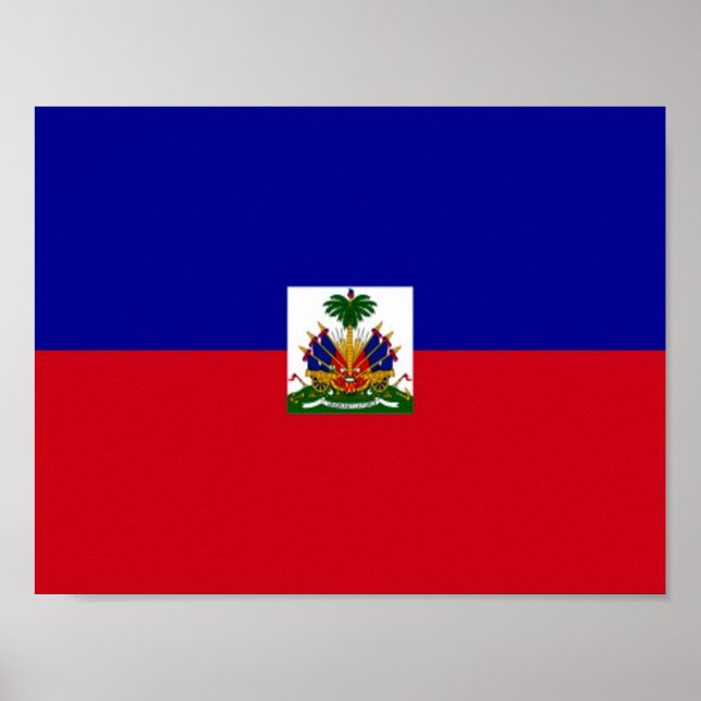 Haiti - Haitianische Flagge - Poster (Vorne)