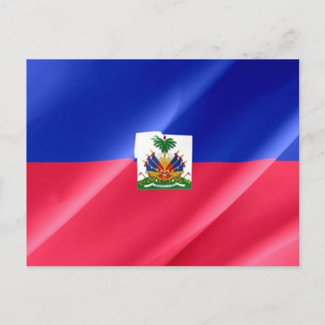 Haiti - Haitianische Flagge - Postkarte (Vorderseite)
