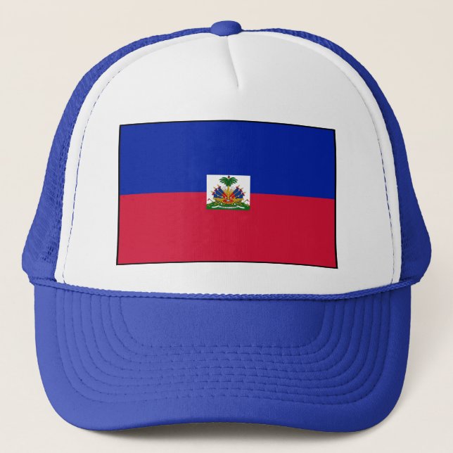 Haiti - haitianische Flagge Truckerkappe (Vorderseite)