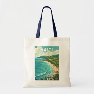 Haiti Illustration Travel Art Vintag Tragetasche