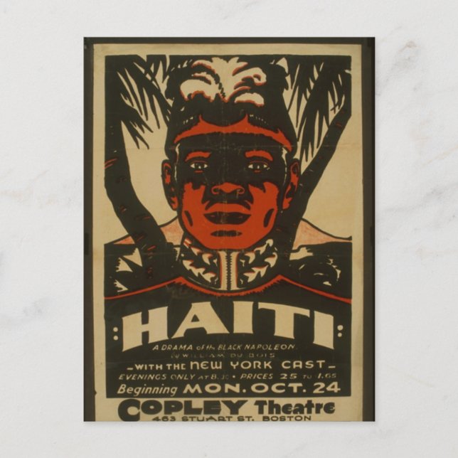 Haiti im Copley Theater, Postkarte (Vorderseite)