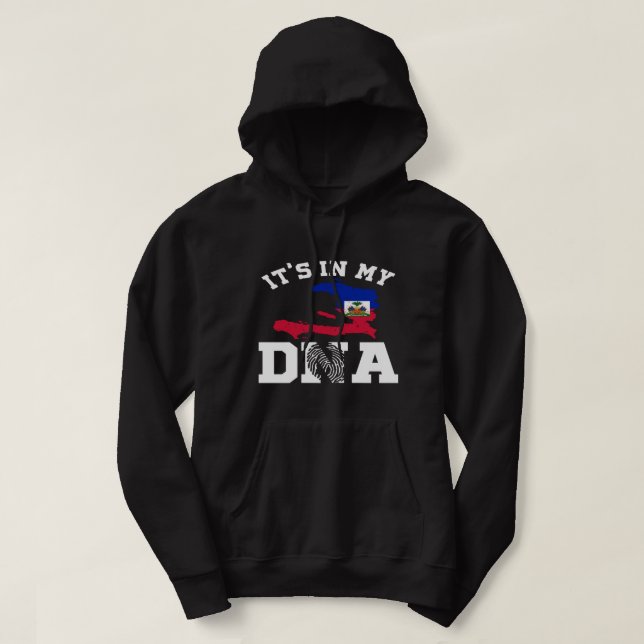 Haiti in meiner DNA - Haitianischer Stolz-Hoodie H Hoodie (Design vorne)