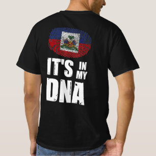 Haiti ist in meiner DNA Fingerprint Haitianischer  T-Shirt