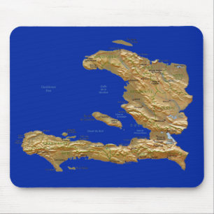 Haiti-Karte Mousepad