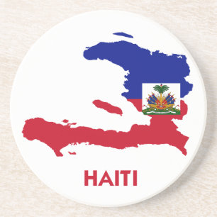 HAITI-KARTE SANDSTEIN UNTERSETZER