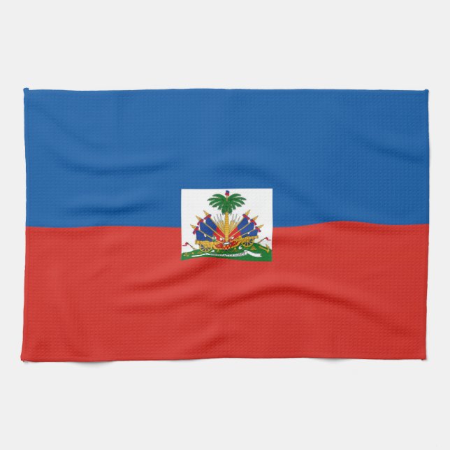 Haiti-Landesflaggetuch Küchentuch (Horizontal)