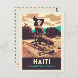 Haiti Marron inconnu Statue Postcard Postkarte
