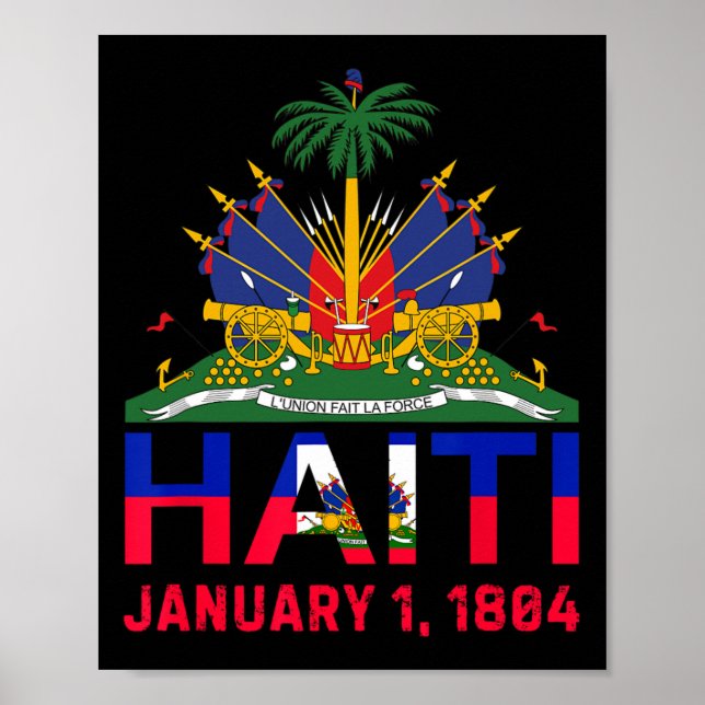Haiti Niedlich Haiti Datum der Unabhängigkeit Poster (Vorne)