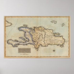 Haiti oder Saint Domingo Poster