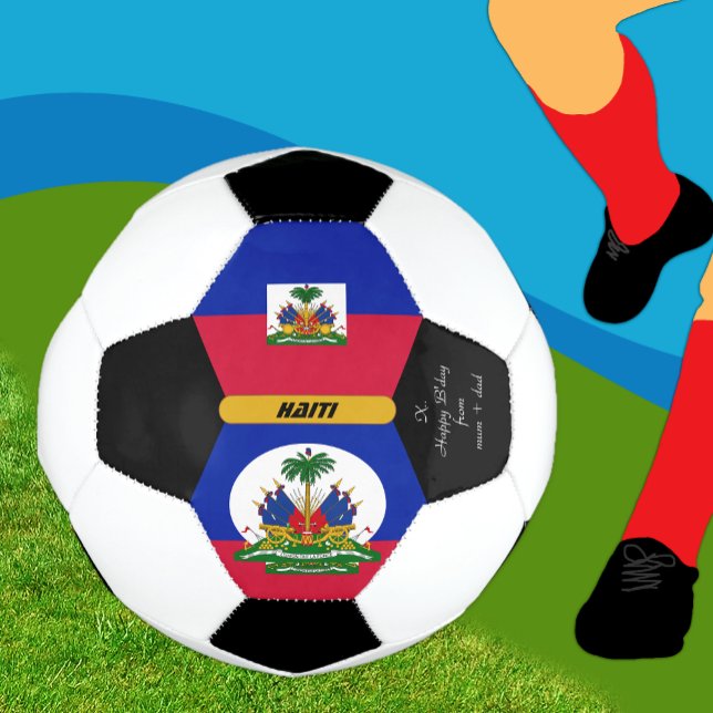 Haiti Personalisiert, Flagge, Foto Fußball-Ball Fußball (Von Creator hochgeladen)