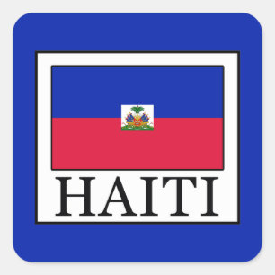 Haiti Quadratischer Aufkleber