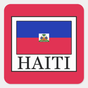Haiti Quadratischer Aufkleber