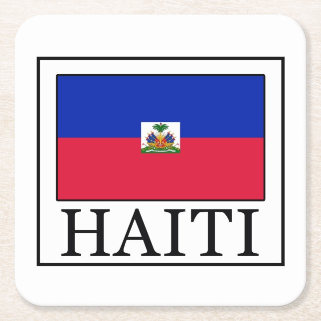 Haiti Rechteckiger Pappuntersetzer (Vorderseite)