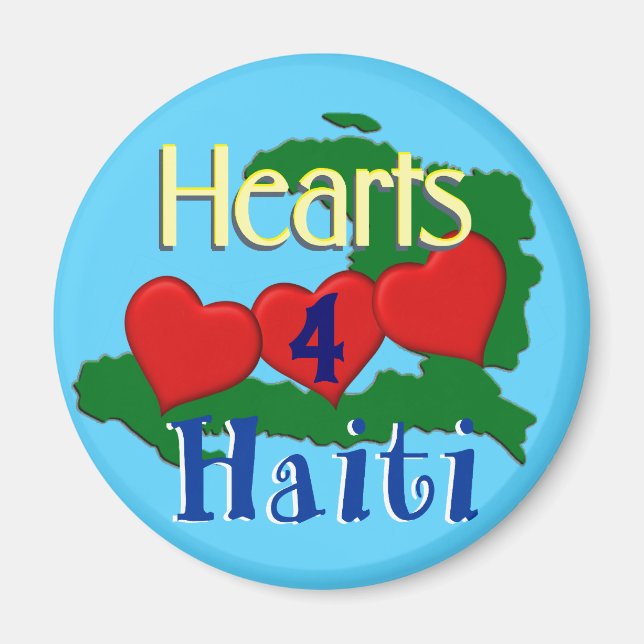 Haiti Relief Valentine Kühlschrankmagnets Magnet (Vorne)