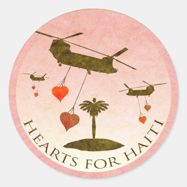 Haiti Relief Valentine Stickers (Vorderseite)