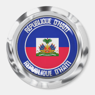 Haiti Round Emblem Magnet