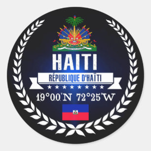 Haiti Runder Aufkleber