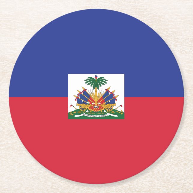 HAITI RUNDER PAPPUNTERSETZER (Vorderseite)