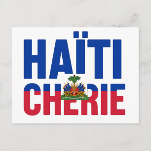Haïti Schatz - Haitianische Flagge Postkarte