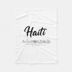 Haiti Skyline Reise Urlaub Outfits  Fleecedecke