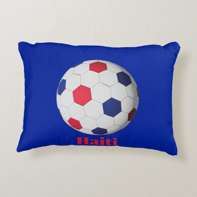 Haiti Soccer Dekokissen (Rückseite)