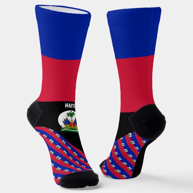 Haiti Socken, haitianische Flaggenfarben / Sport Socken