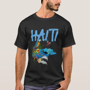 Haiti Souvenir Papagei Tauchen Haitianisch T-Shirt