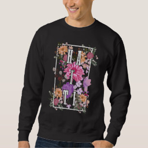 Haiti Vintage Blume Floral Haitian Sweatshirt